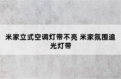 米家立式空调灯带不亮 米家氛围追光灯带